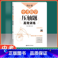 [正版]周计划 中考数学压轴题高效训练 圆 答案详解版 华东理工大学出版社 周周有安排 日日有进步 中考数学专项训练