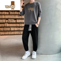 YANXU束脚卫裤运动套装男士潮牌休闲卫衣男装一套搭配帅气上衣服