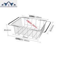 水沥水架304不锈钢厨房置物架洗碗池放碗架沥水篮收纳架子家用 三维工匠