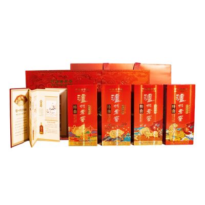 泸州老窖 老字号特曲生肖珍藏版礼盒 (52度150ml*4)盒*1盒 浓香型白酒