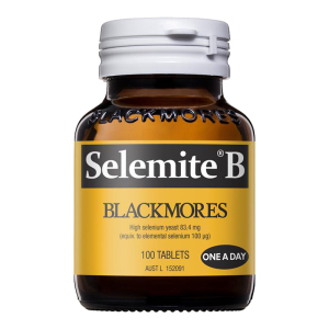 保税发-澳佳宝(BLACKMORES)SelemiteB酵母硒片高浓度富硒酵母片100粒/瓶装 矿物质成人补硒硒片