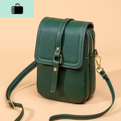 皮装手机包女斜挎小包2020新款潮竖款百搭手机袋包盖迷你小包包NEW LAKE女斜挎包