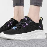 Skechers/斯凯奇女鞋新款轻质缓震透气运动跑步鞋117382-BLK ZP