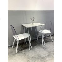 北欧奶茶店桌椅网红大理石餐桌咖啡厅甜品店桌组合简约阳台小桌椅