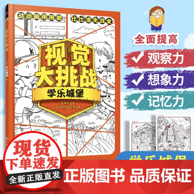 视觉大挑战 学乐城堡 3-10岁儿童视觉挑战益智游戏书 幼儿专注力训练宝宝左右脑开发早教书 学前益智启蒙培养专注力书籍