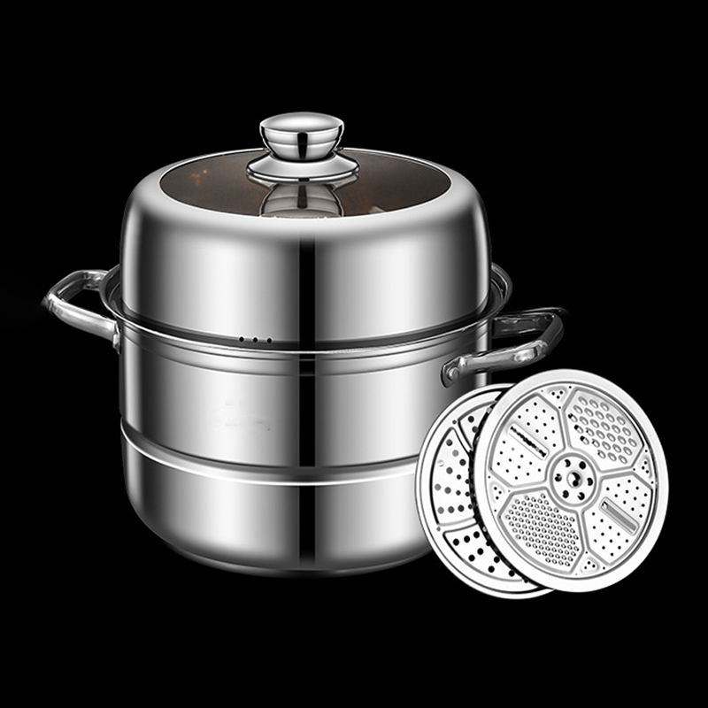 泉好 不锈钢蒸锅 QHC-2816 套
