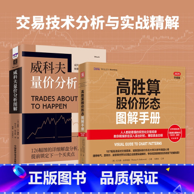 [正版]交易技术分析与实战精解:高胜算股价形态图解手册+威科夫量价分析图解(套装2册)