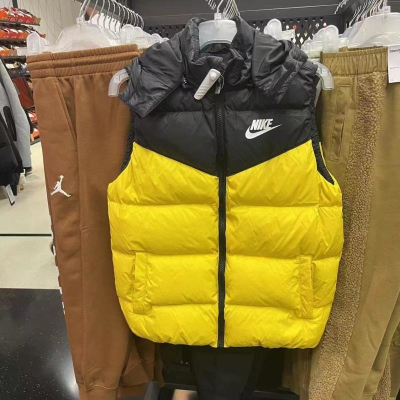 NIKE耐克连帽羽绒背心运动休闲保暖大童马甲HV1602-777 D