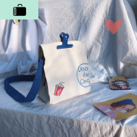 2020新款春韩国ins可爱古着感斜挎包日系原宿少女软妹单肩帆布包NEW LAKE女斜挎包