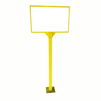 彩标 CB-DLZ140 1400mm*1200mm 单立柱白板架 (计价单位:个) 黄色