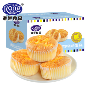 港荣Kong WENG肉松咸蛋糕480克箱装健康美味