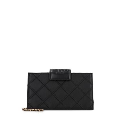 托里.伯奇(TORY BURCH)女士链条绗缝羔羊皮手拿包磁吸翻盖顶部拉