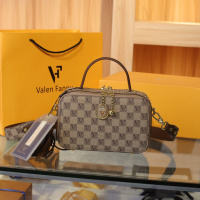 MKJ欧美时尚vf棋盘格盒子小方包包女2023新款老花箱子复古单肩斜挎手提包高级感百搭