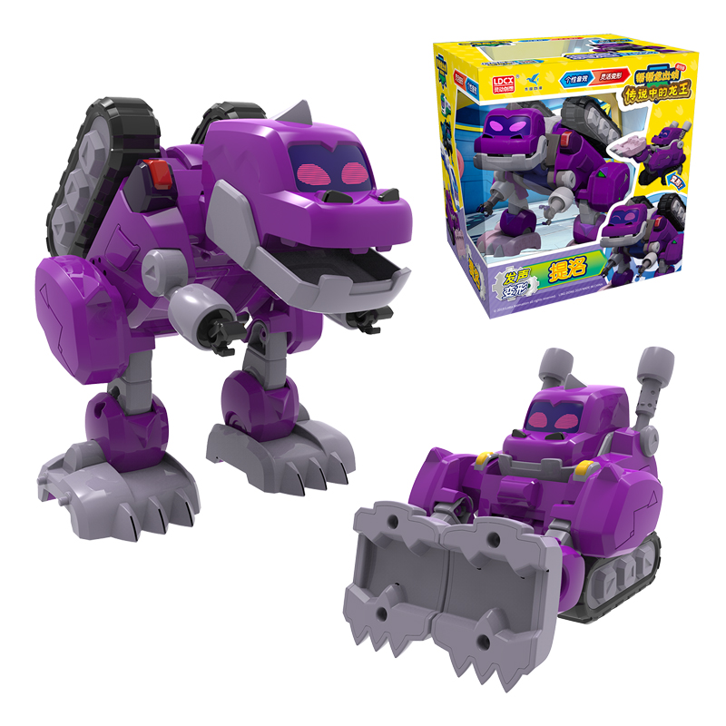 3岁以上男孩女孩儿童益智玩具变形机器人恐龙探险队发声变形系列提洛
