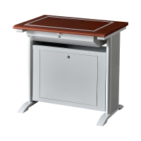 臻远ZY4012404隐藏式翻转电脑桌培训桌教室机房多媒体学习桌办公桌A款单人位