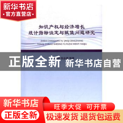 正版 知识产权与经济增长统计指标设定与赋值问题研究 汤湘希,陈