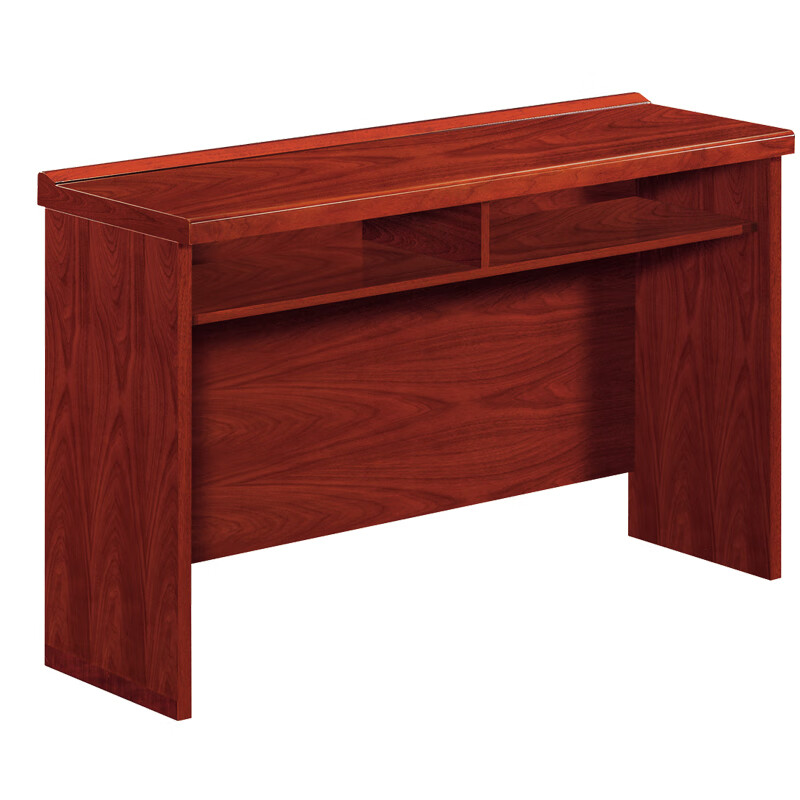办公桌 创世人 板木结合 胡桃色 2人
