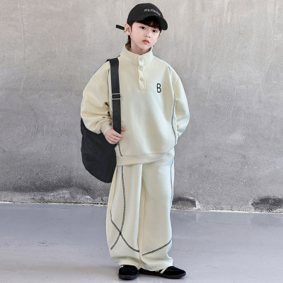 儿童装男童春装卫衣套装2026新款中大童春秋款运动帅气春季时髦潮