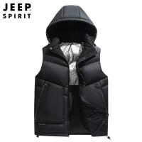 JEEPspirit马甲男装秋冬季新款青年休闲加厚石墨烯保暖棉马夹2991