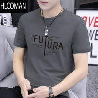 HLCOMAN男士短袖t恤夏装2023新款半袖体恤衫男装上衣服薄款ins