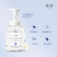 青彩山茶氨基酸泡沫洗手液520ml 不伤手温和滋润 氨基酸配方