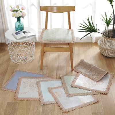 美帮汇夏季冰丝冰藤椅垫餐椅垫学生椅垫办公室椅垫屁垫凉席垫装饰垫