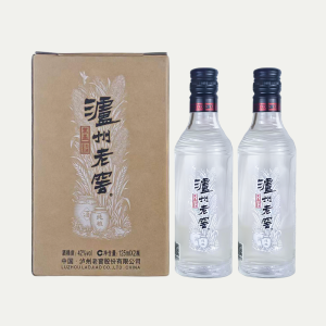 泸州老窖 黑盖二曲 42度 125ml*4瓶 礼盒装 浓香型白酒