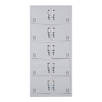 风雷动更衣柜员工铁皮柜健身房宿舍储物柜带锁存包柜收纳柜钢制十门更衣柜