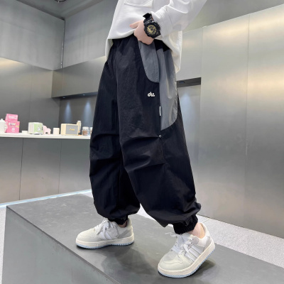 男童春秋款裤子2026新款男孩春装休闲儿童运动束脚裤中大童休闲裤