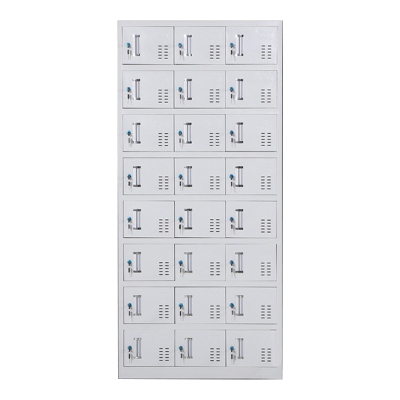 乙壬收纳柜财务档案柜资料柜加厚文件柜办公室带锁铁皮柜二十四门更衣柜