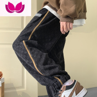 七斓美式裤子男士潮牌痞帅运动卫裤大码宽松束脚男款休闲长裤