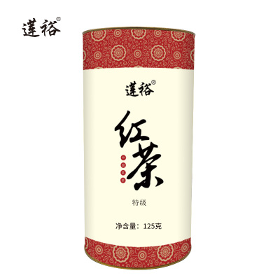 莲裕红茶特级125克桶