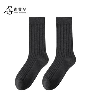 古梵华纯棉中筒男袜(秋冬款)GFH826H-1/双