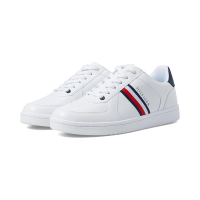 TOMMY HILFIGER经典百搭休闲鞋轻便舒适防滑耐磨织物合成皮革男鞋