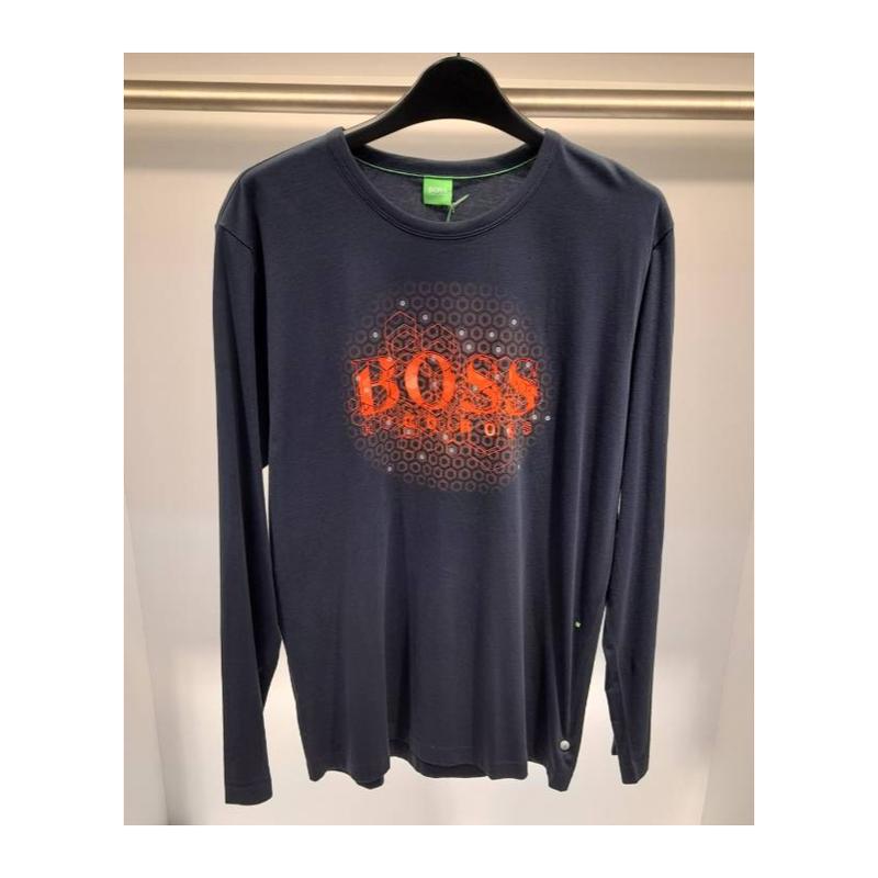 Hugo boss雨果波士长袖T恤男透气吸汗柔软易打理纯棉舒适百搭