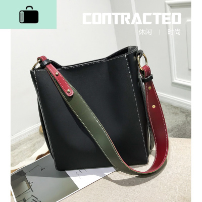 大包包女简约单肩容量女包2020新款潮包撞色子母包磨沙包斜挎包NEW LAKE女士单肩包