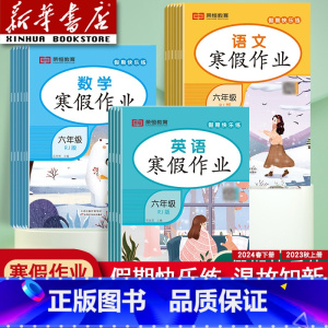 [全2本]语文+数学(人教版) 小学一年级 [正版]2024新版寒假作业一年级二年级三年级四年级五年级六年级上册语文数学
