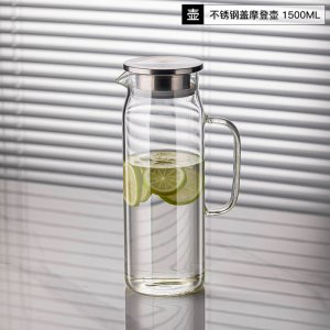 玻璃冷水壶家用储水耐高温白开水杯大容量凉水壶客厅扎壶套装2112