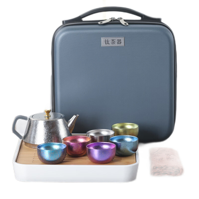 MULTIPOTENT整套功夫茶具套装钛茶器石瓢壶套装TTS3102
