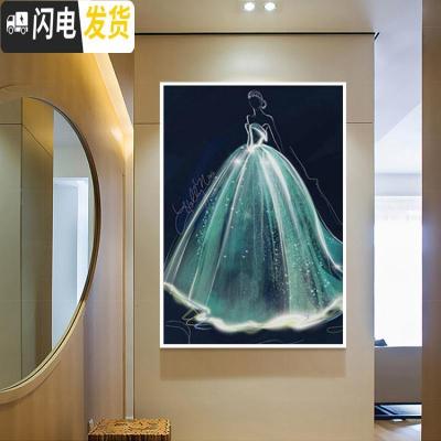 三维工匠蒙娜丽莎2018新款简单十字绣客厅简约现代清新小幅餐厅卧室刺绣线 [丝线-满绣4股]56*75厘米[线量多配]