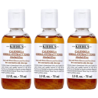 科颜氏(Kiehl's)金盏花植萃爽肤水中样75ml*3瓶 祛痘控油舒缓修红保湿维稳