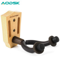 AODSK奥德斯克AW-GS12D吉他挂钩墙壁挂架实木吉他架民谣吉他小提琴通用榉木底座