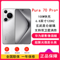 [全新]华为Pura 70 Pro+ 光织银 16GB+1TB 新一代影像系统 100W超级快充 昆仑玻璃 120Hz刷新率 智能手机