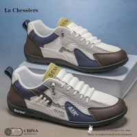 La Chessiers情侣阿甘鞋男2026新款春秋季透气休闲运动跑步鞋复古百搭老爹鞋潮男休闲鞋