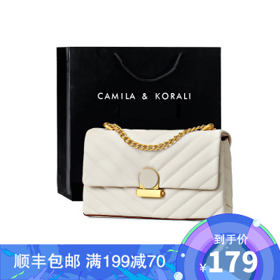 CAMILA&KORALI旗舰店2021新款精品女包包单肩斜挎手提链条夏季百搭流行气质时尚小众质感潮