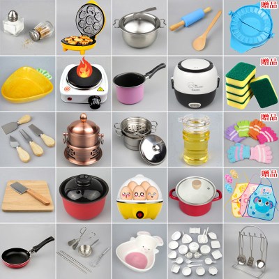。迷你厨房做饭真煮套装日本食玩烹饪小厨具抖音同款儿童过家家玩新款电炉23号-买就送四种赠品