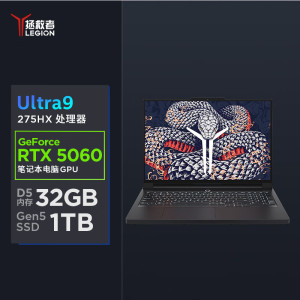 联想(Lenovo)拯救者Y9000P 2025 AI元启电竞游戏本笔记本电脑 定制(Ultra 9 275HX 32G 2T RTX5060 2.5K240Hz)黑色