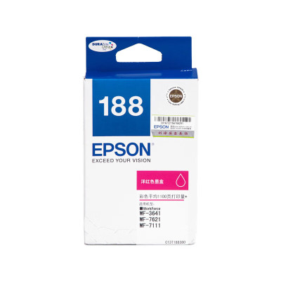 爱普生(EPSON) T1883 红色墨盒 (适用WF-3641/7111/7621/7218/7728机型)约1100
