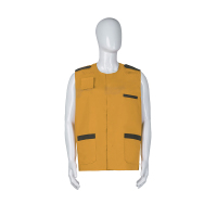 捷妮特 黄布马甲 正负号 单件