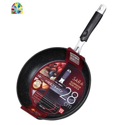 28CM煎锅平底锅不粘锅 牛排不沾锅燃气电磁炉 FENGHOU 麦饭石加厚款28CM